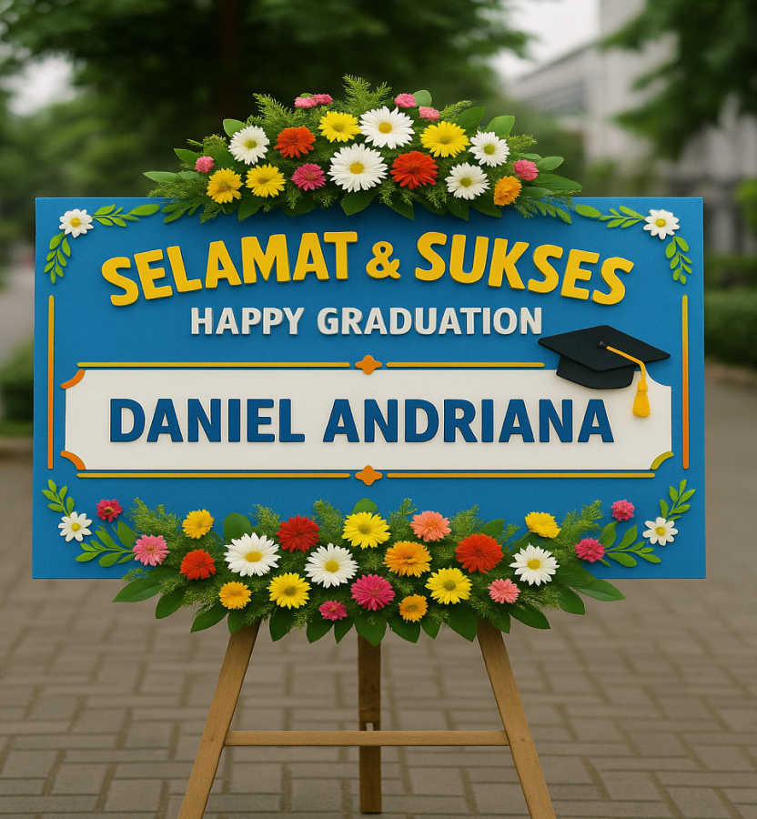 Karangan Bunga Papan Wisuda